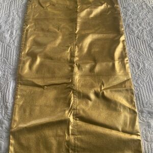 Glamorous Gold Pencil Skirt FAUX LEATHER
